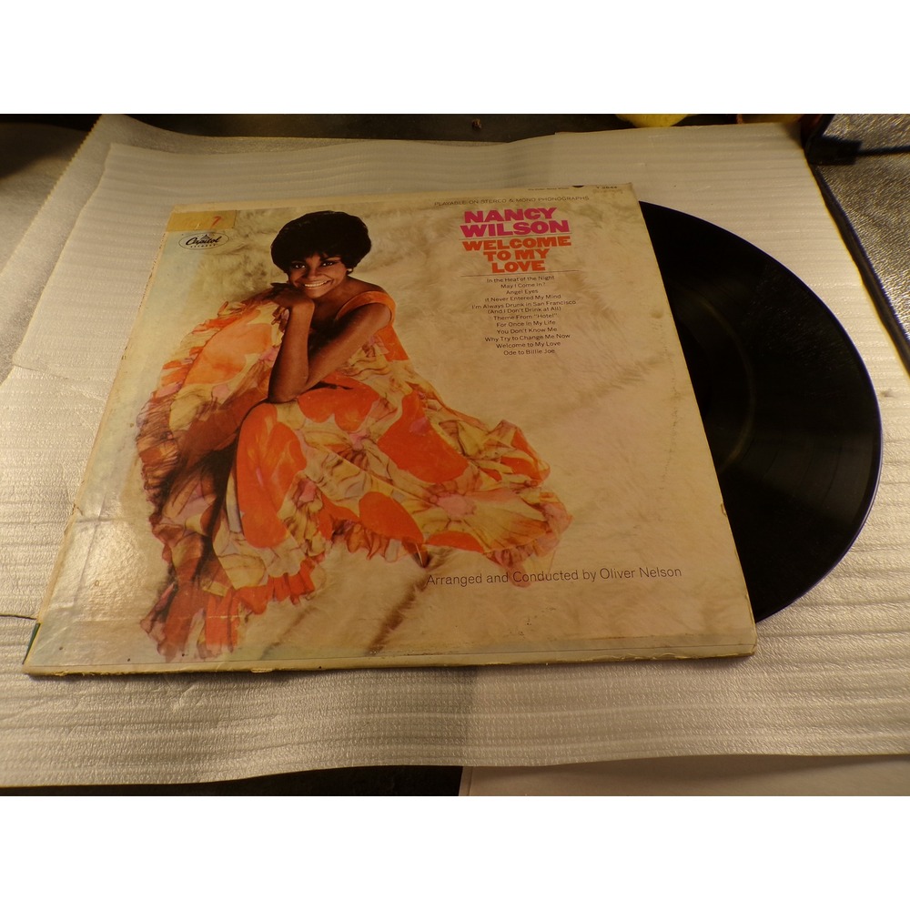 Nancy Wilson Welcome To My Love Vinyl LP Capitol T 2844 Oliver Nelson 1967 Mono